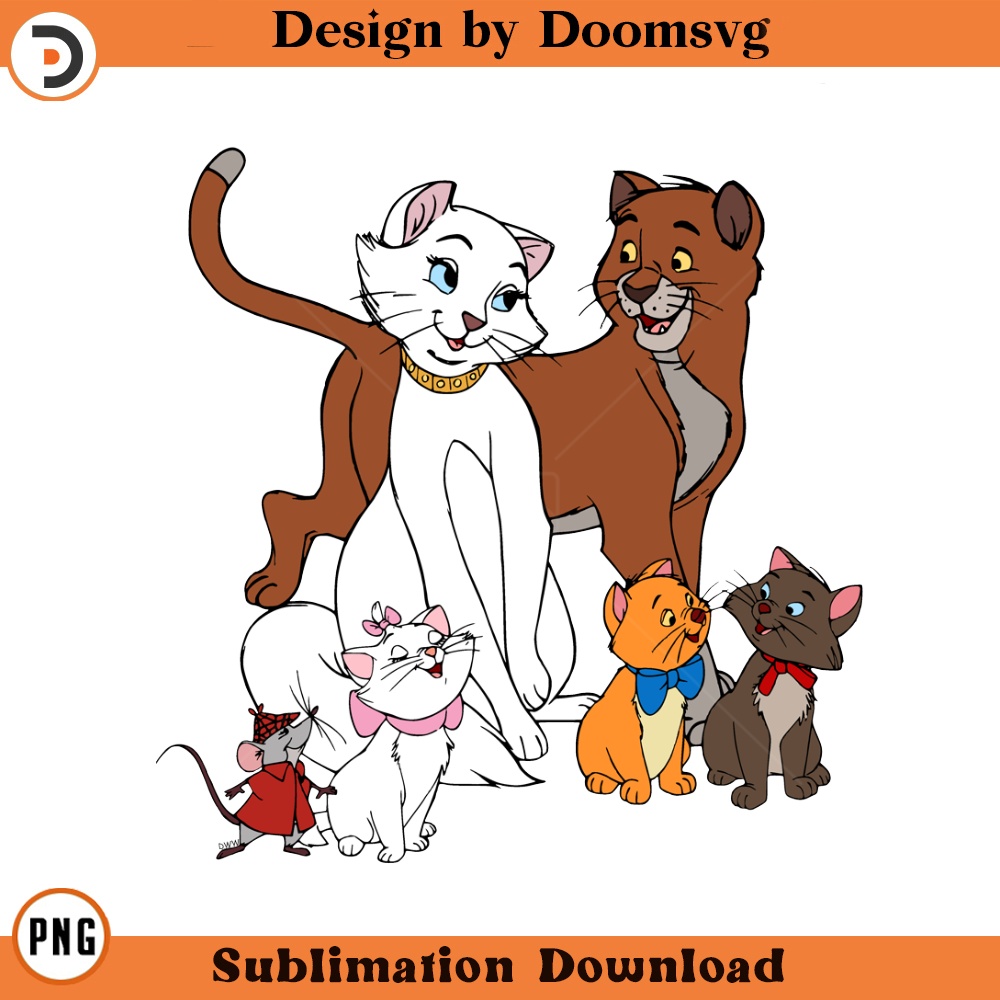 SH1885-Duchess Toulouse Kittens Cartoon Clipart Download, PNG Download Cartoon Clipart Download, PNG Download.jpg
