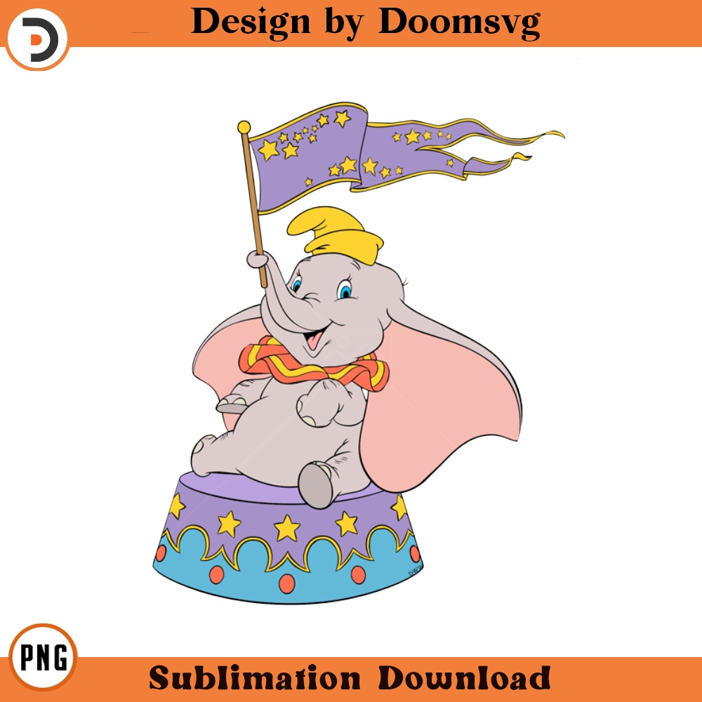 SH1897-Dumbo Banner Cartoon Clipart Download, PNG Download Cartoon Clipart Download, PNG Download.jpg