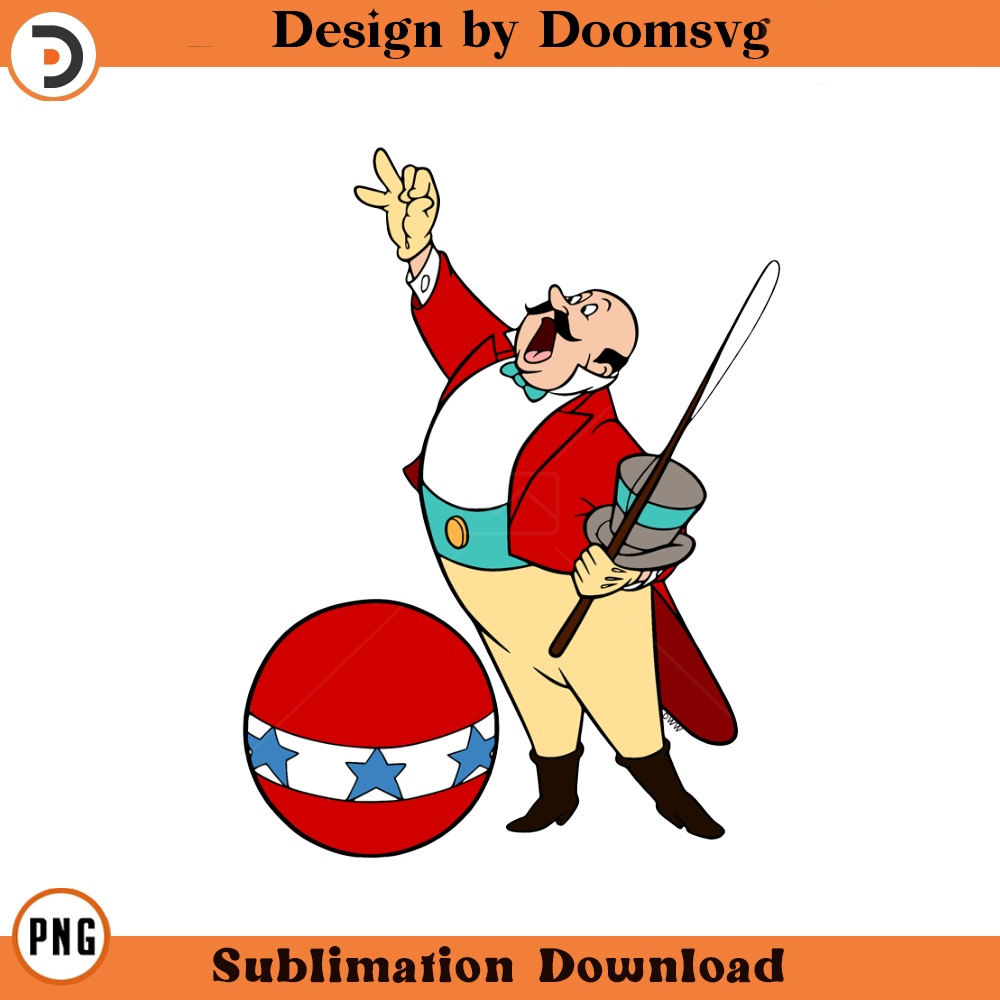 SH1920-Dumbo Ringmaster Cartoon Clipart Download, PNG Download Cartoon Clipart Download, PNG Download.jpg
