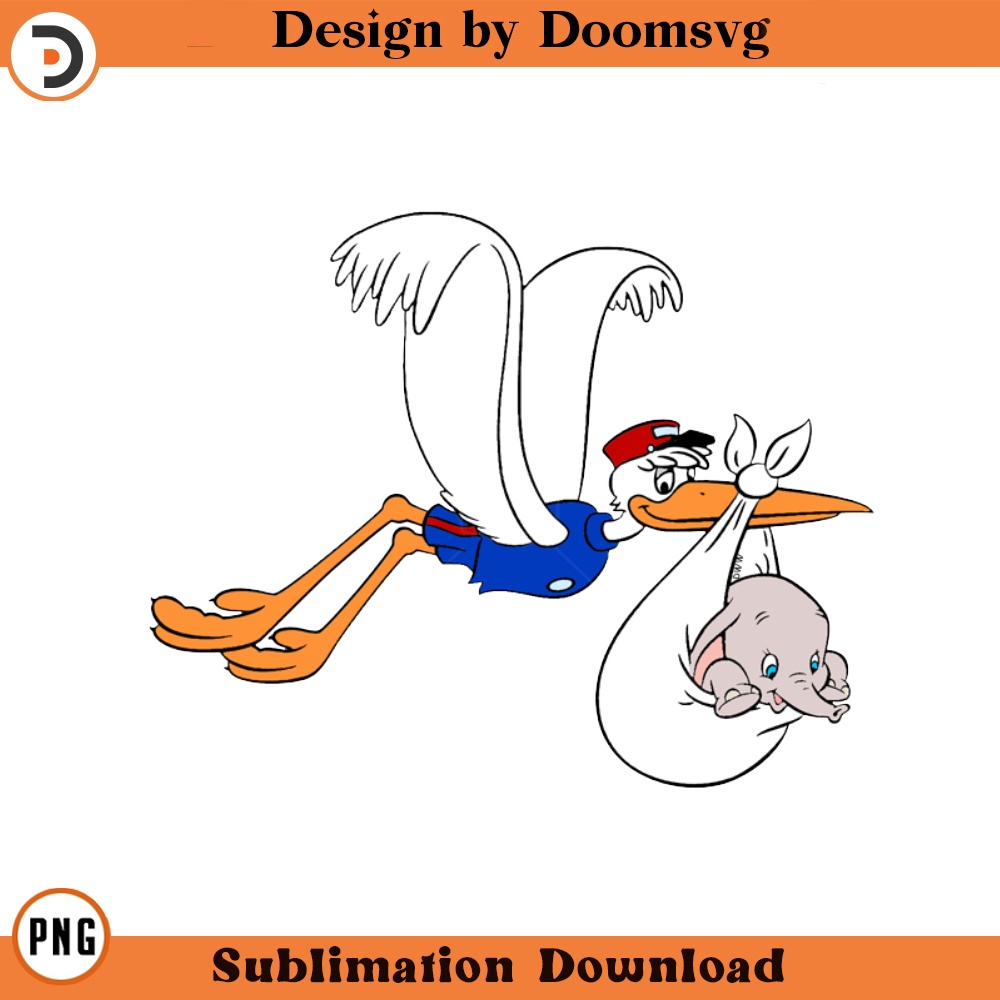 SH1923-Dumbo Stork Cartoon Clipart Download, PNG Download Cartoon Clipart Download, PNG Download.jpg
