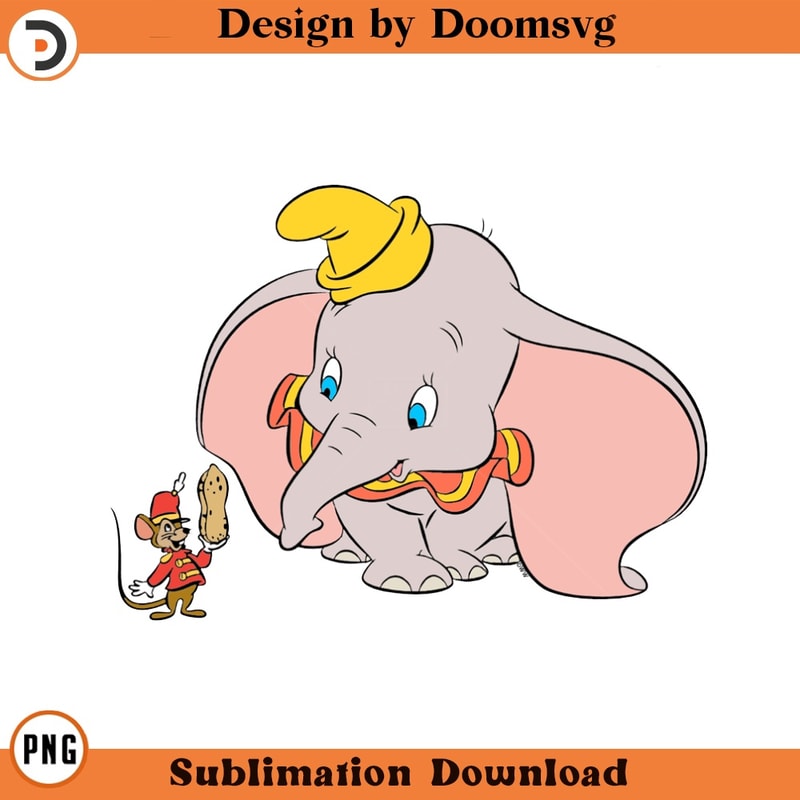 SH1924-Dumbo Timothy Peanut Cartoon Clipart Download, PNG Download Cartoon Clipart Download, PNG Download.jpg