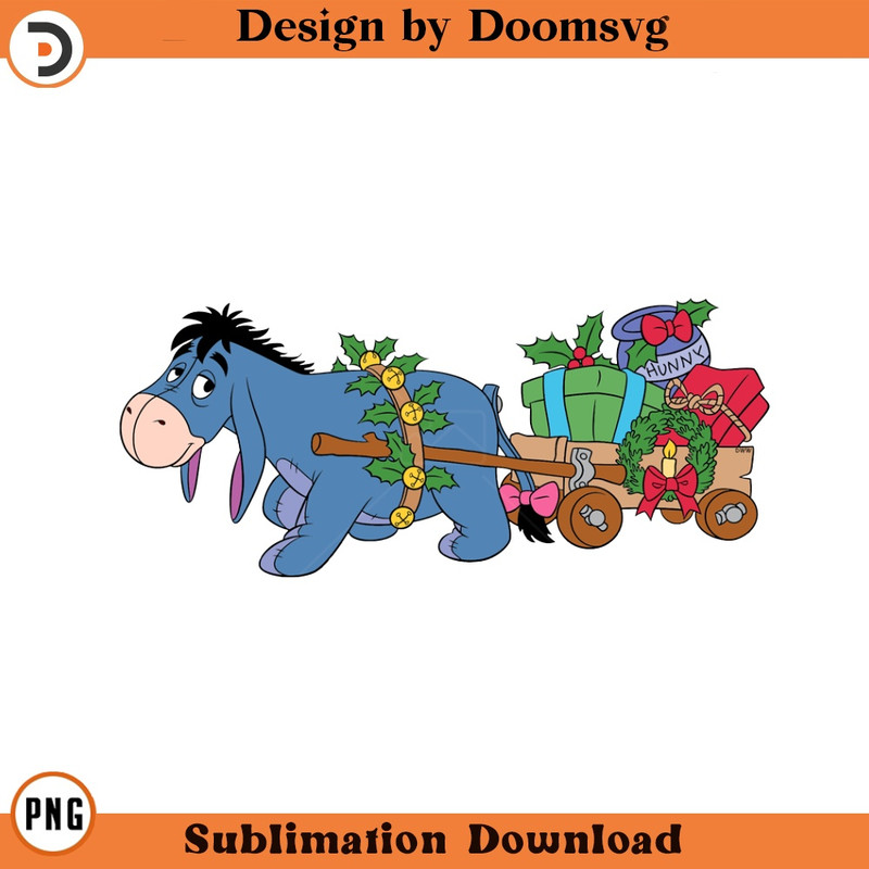 SH1940-Eeyore Christmas Cartoon Clipart Download, PNG Download Cartoon Clipart Download, PNG Download.jpg