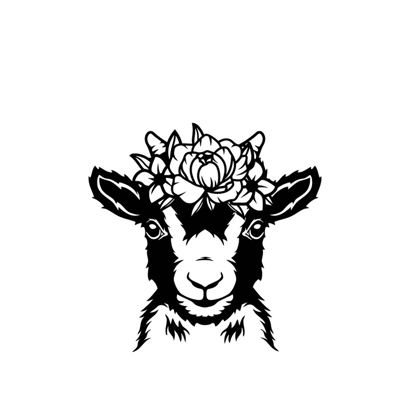 Floral Baby Giraffe Svg Cute Giraffe Svg 0