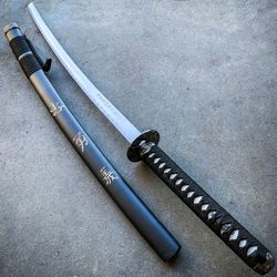 41" Japanese Samurai Sword Katana Dragon Engraved Ninja Blade Bushido Knife NEW