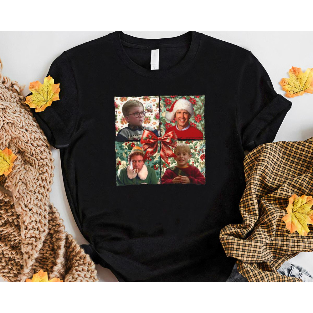 Christmas Comedy Movies Ralphie Kevin Clark Griswold Buddy Hobbs Fun Birthday Gift Unisex Tshirt Sw 0