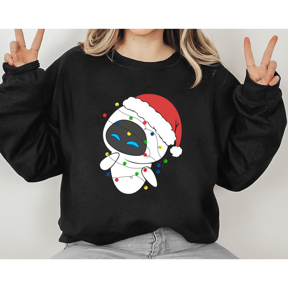 Eve Robot ET Christmas Lights Very Merry Xmas Party Christmas Holiday Funny Gift Unisex Tshirt Swea 2