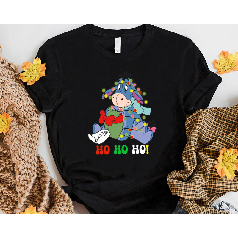 Eeyore Ho Ho Ho Cute Christmas Eeyore Merry Christmas Holiday Funny Gift Unisex Tshirt Sweatshirt H 0