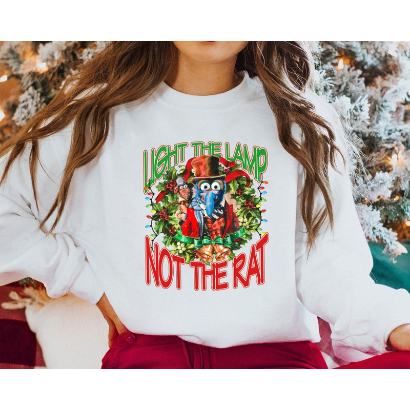 Gonzo And Rizzo Light The Lamp Not The Rat Muppets Christmas Lights Funny Gift Unisex Tshirt Sweats 3