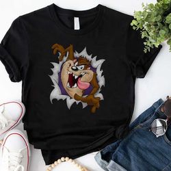 looney tunes tasmanian devil taz t-shirt, funny taz shirt fan gifts, tasmanian devil shirt, cartoon vintage shirt, taz v