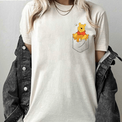 disney winnie the pooh hunny in my pocket t-shirt, minimal winnie the pooh shirt, disney trip shirt, disney family match