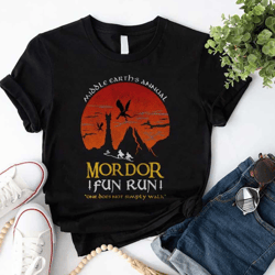 mordor fun run inspired by the lord of the rings t-shirt, the lord of the ring shirt gift fan, lord of the rings shirt,
