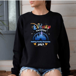 custom disney 2023 family vacation sweatshirt, family trip 2023 sweat, personalized family vacation outfit, disney famil