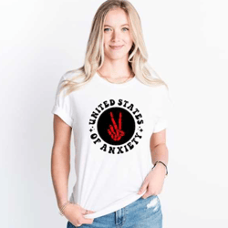 funny usa shirt, sarcastic usa shirt, united states of anxiety, funny anxiety shirt, mental health shirt, funny patrioti