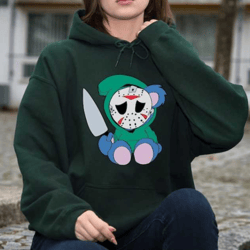 cute jason hoodie, cute halloween sweatshirt, funny jason sweat, halloween party hoodie, trendy halloween hoodie, spooky