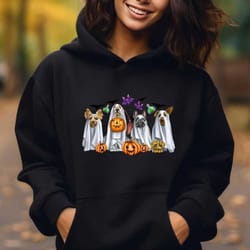 halloween dogs hoodie, ghost dogs hoodie, cute halloween sweat, cute dogs hoodie, dog lover gift, womens halloween sweat