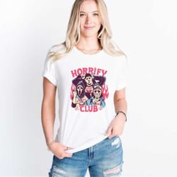 horrify club shirt, spooky vibes shirt, trick or treat shirt, matching halloween tee, cute halloween gift, halloween kil