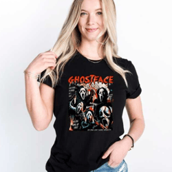 ghostface shirt, spooky halloween tee, horror movie killers tee, horror movie lover gift, spooky season shirt, halloween