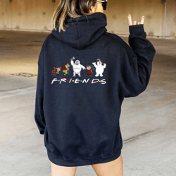 christmas friends hoodie, movie lover gift, movie characters hoodie, cute winter sweatshirt, trendy christmas sweater, c