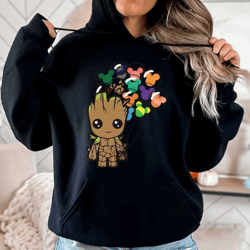 mickey mouse ears hoodie, disney world hoodie, disney family hoodie, baby groot hoodie, i'm groot hoodie, disney baby gr