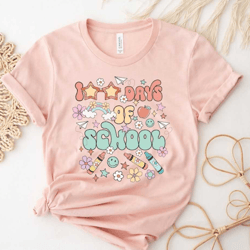 100 days of school shirt, 100th day of school shirt, hundred days of school t-shirt, one hundredth day of school tee, 10