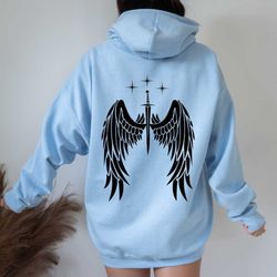 wings hoodie, trendy hoodies, design on the back hoodie, angel hoodie, aesthetic hoodie, vsco hoodies, pinterest designs
