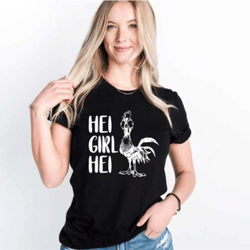 funny moana shirt, disney moana shirt, hei girl hei tee, disney kids shirt, moana rooster tee, disney vacation tee, disn