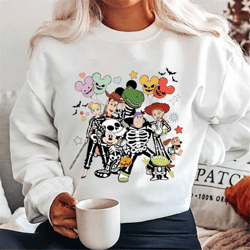 toy story halloween sweatshirt, toy story shirt, toy story skeleton shirt, jessie and bullseye, toy story land shirt, to