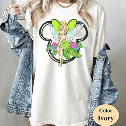 tinkerbell comfort colors shirt, disney princess shirt, tinkerbell princess shirt, tinkerbell fun shirt, disney girls tr