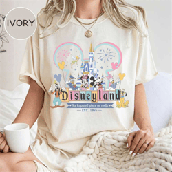 disneyland est 1955 california shirt, vintage disneyland shirt, happiest place on earth shirt, mickey and friends shirt,