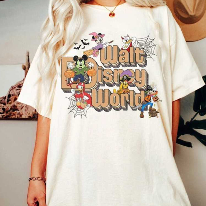 MR111020231580vintagewaltdisneyworldhalloweenshirtmickeyandfriendsimage1jpg