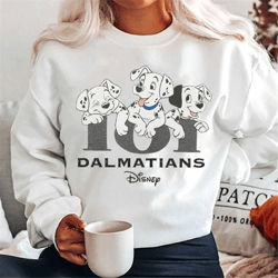 101 dalmatian sweatshirt, disneyland dog shirt, disney 101 dalmatian shirt, animal lover shirt, 101 dalmatian family sh