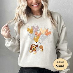 disney slinky dog sweatshirt, toy story slinky dog shirt, mickey balloon shirt, toy story shirt, magic kingdom shirt, di