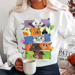 the aristocats sweatshirt, aristocats halloween shirt, marie cat shirt, disney cat lovers shirt, disney cataholic shirt,