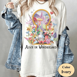 alice in wonderland shirt, disney comfort colors shirt, princess alice shirt, disney alice shirt, vintage disney shirt,