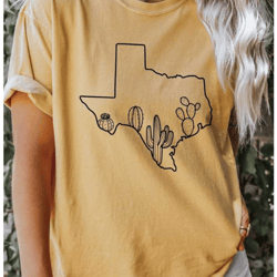 texas tee, texas t-shirt, texas cotton t-shirt, desert tee, comfort colors t-shirt, texas shirt, teksas state shirts, te
