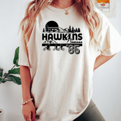 stranger thing's shirt, hawkins tshirt, retro hawkins shirt, hawkins indiana tshirt,hawkins class of 1985, hawkins tee,