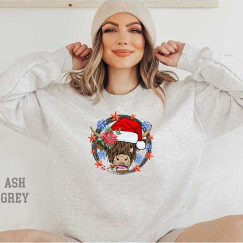 MR1110202395627highlandcowsweatshirtchristmascrewneckcowsweatshirtimage1jpg