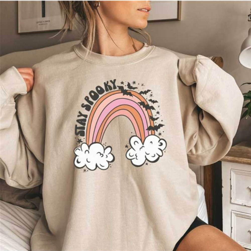 MR1110202383538halloweenrainbowsweatshirtstayspookyshirtspookyvibesimage1jpg