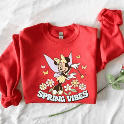 spring vibes sweatshirt, disney floral sweatshirt, easter sweatshirt ,happy easter shirt, spring shirt,disneyland shirt,