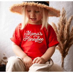 mama's honeybee toddler shirt, pink funny kids shirt , mama's mini toddler tee, funny toddler shirt, girl kid shirt, gif