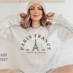 paris france sweatshirt,travel to france shirt, eiffel tower sweatshirt,collegiate text,france sweatshirt,paris fr crewn