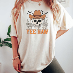 halloween yee haw shirt, retro halloween tshirt, vintage halloween shirt, funny halloween shirt, cowgirl halloween shirt