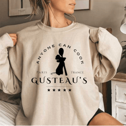 anyone can cook sweatshirt, ratatouille shirt, disney remy shirt,epcot shirt, mouse chef shirt,disneyworld shirt,remy pa