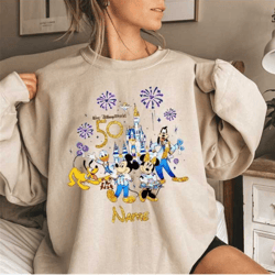 walt disney world shirts, disney 50th sweatshirt, disney 50th anniversary, anniversary shirt, disney world sweatshirt, d
