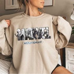 moon knight sweatshirt, marvel moon knight shirts, marc spector sweatshirt, moon knight series, avengers sweatshirt, mar