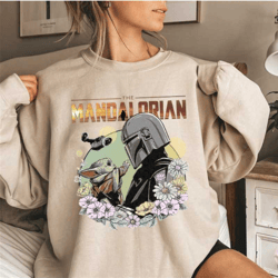 mandalorian sweatshirt, grogu sweatshirt, baby yoda sweatshirt, star wars shirt, disney star wars shirt, disney group
