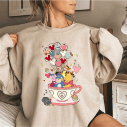 winnie the pooh sweatshirt, winnie pooh balloon sweatshirt, pooh balloon shirt, pooh friend shirt, tigger pooh shirt, di