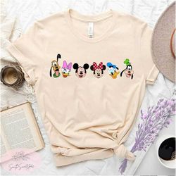 mickey friends shirt, disney friends shirt, mickey shirt, disney shirt, mickey group shirts, disney character shirt, dis