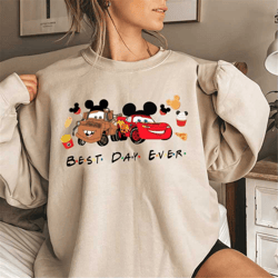 disney car best day ever sweatshirt, mcqueen and friends sweatshirt, tow mater sweatshirt, mickey snacks shirt, disney p