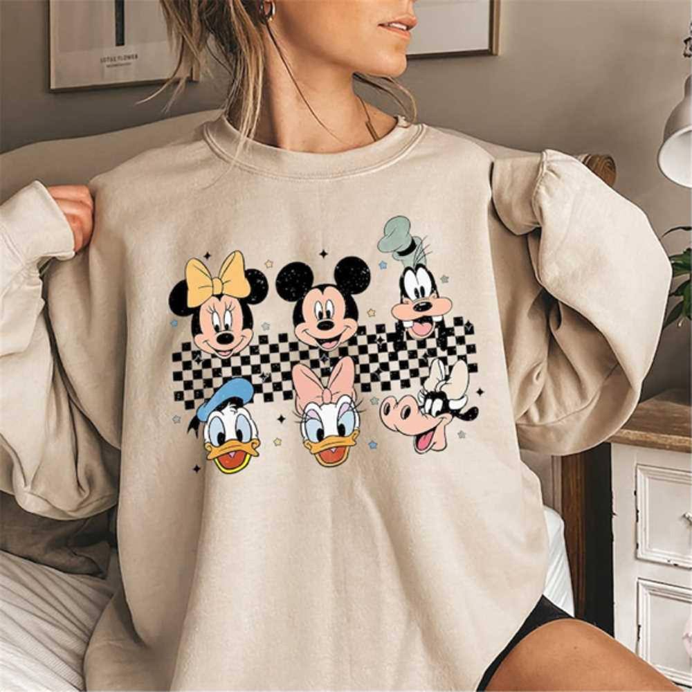 MR910202317642vintagedisneycheckeredshirtretrodisneymickeycheckerimage1jpg